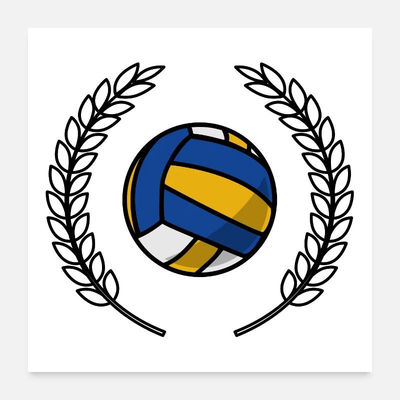 Volleyball crown Poster 24" x 24" (60x60 cm)