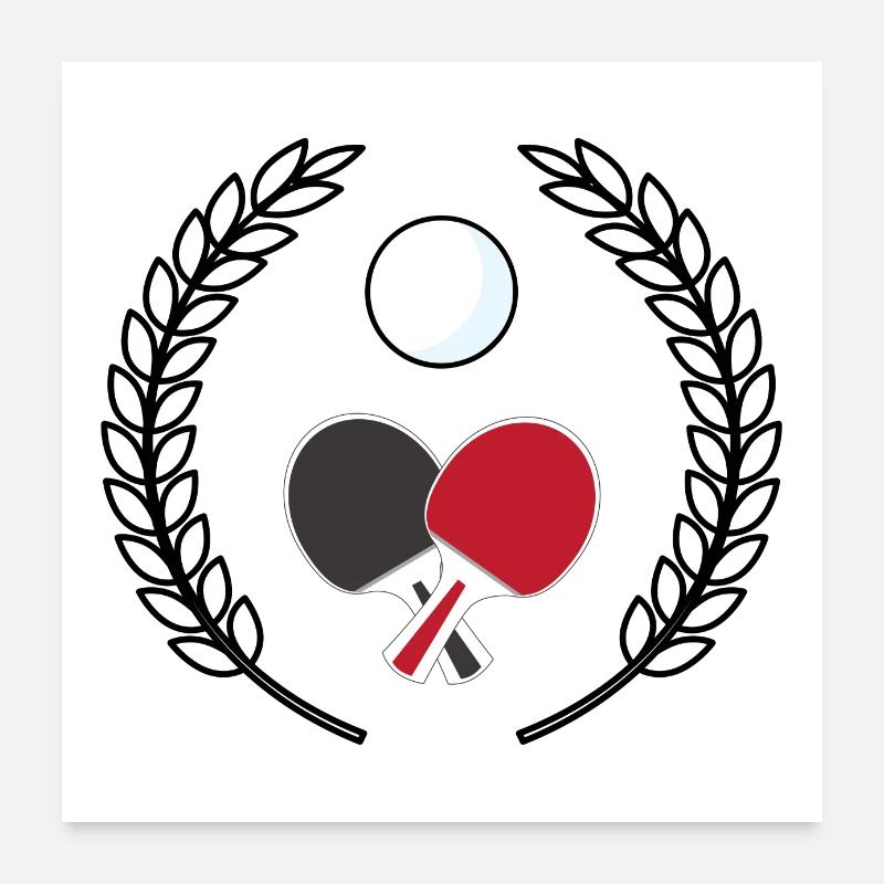 Ping-pong crown Poster 24" x 24" (60x60 cm)
