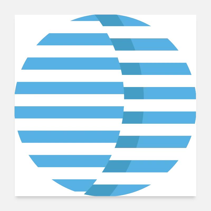Planète - Poster 60 x 60 cm - blanc