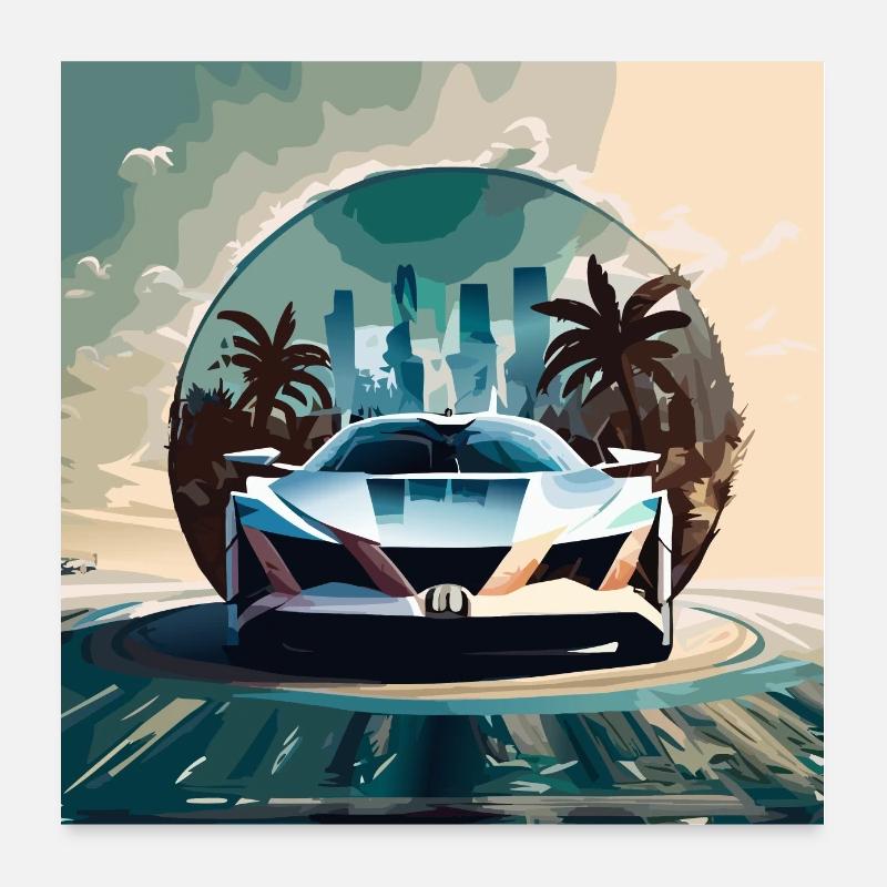 Miami Portal Escape (Miami Collection) Poster 60x60 cm