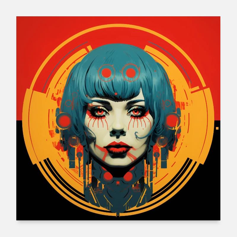 Femme Pop Art Poster 60 x 60 cm