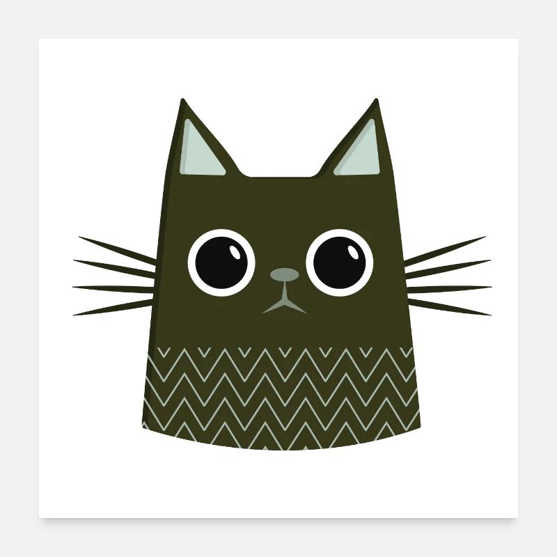 Cat Poster 60x60 cm