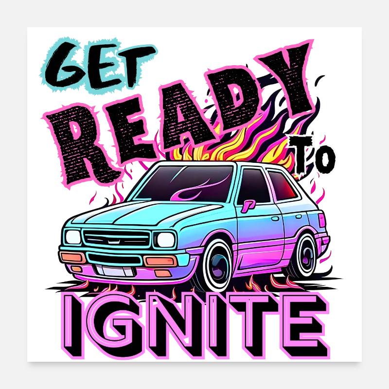 Get Ready To Start Poster 24" x 24" (60x60 cm)