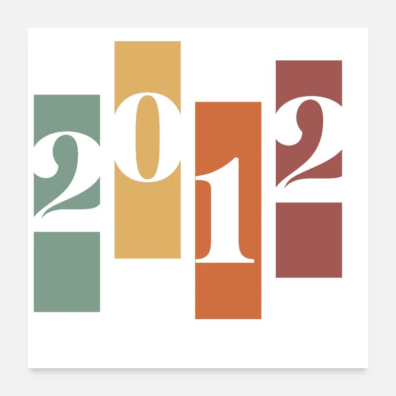 2012 Vintage Retro Poster 60x60 cm