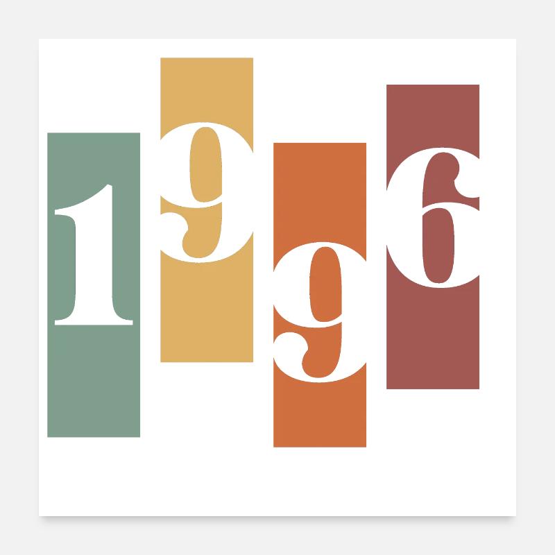 1996 Vintage Retro Poster 60x60 cm
