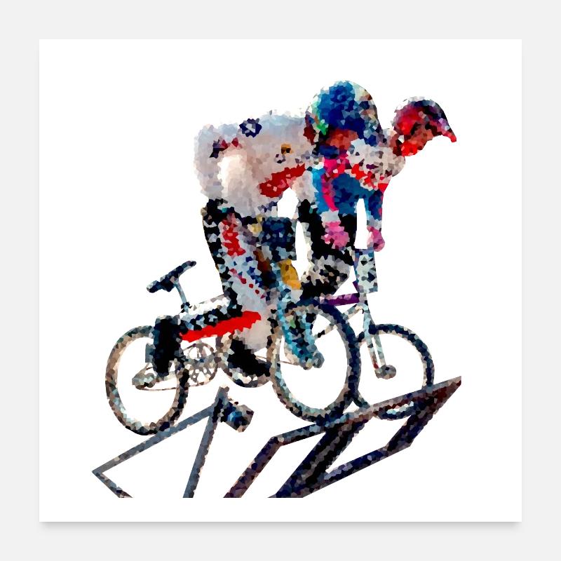 BMX Poster 24" x 24" (60x60 cm)