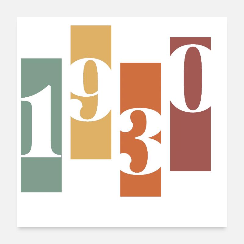 1930's Vintage Retro Poster 24" x 24" (60x60 cm)