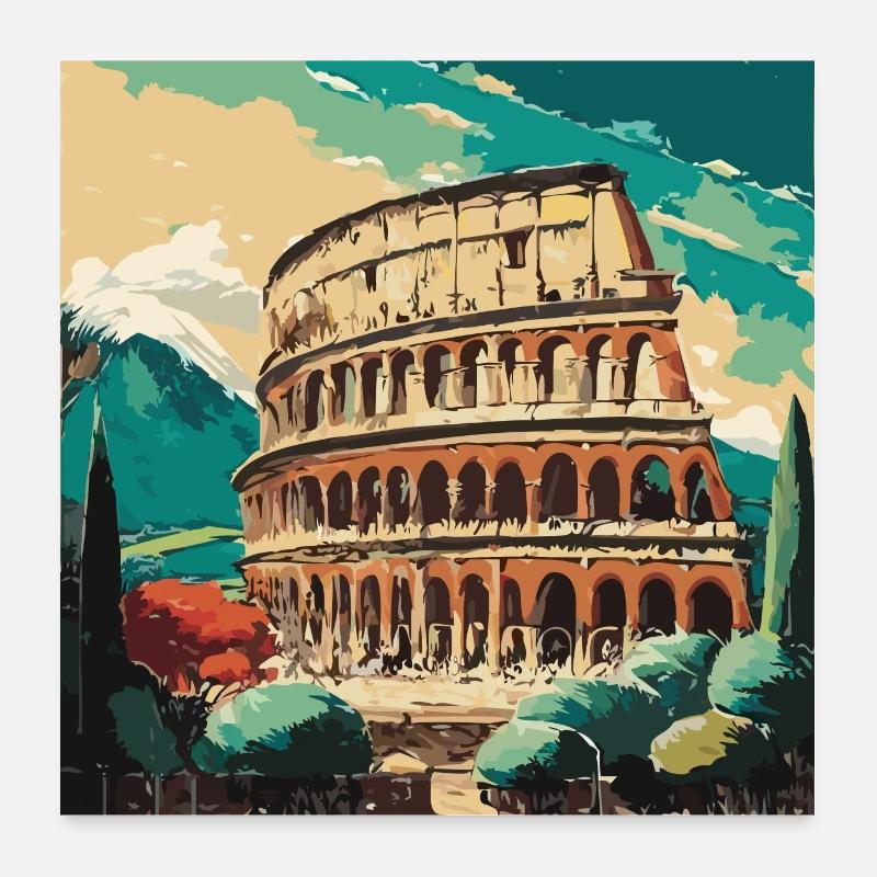 Colisée de Rome Poster 60 x 60 cm