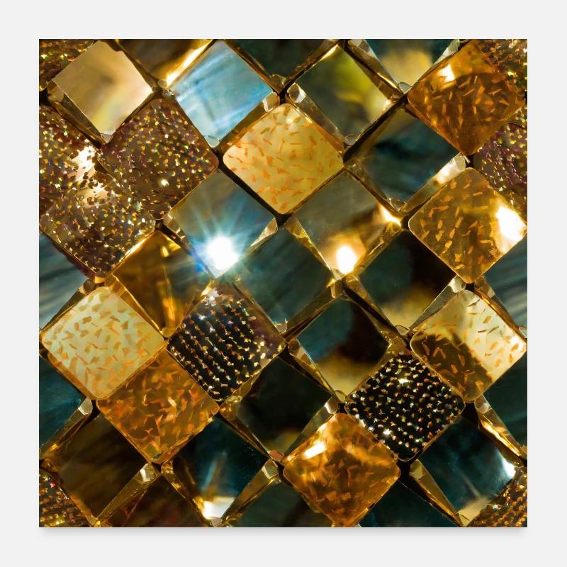 Golden Disco Era Poster 24" x 24" (60x60 cm)