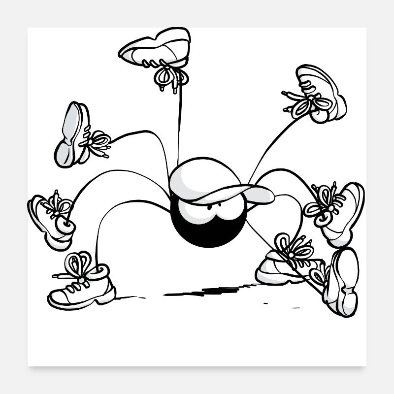 Beth die Spinne - Der Gang Poster 60x60 cm
