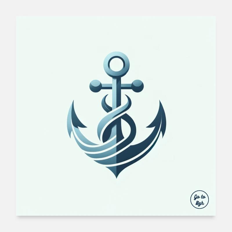 Eternal Anchor Poster 24" x 24" (60x60 cm)