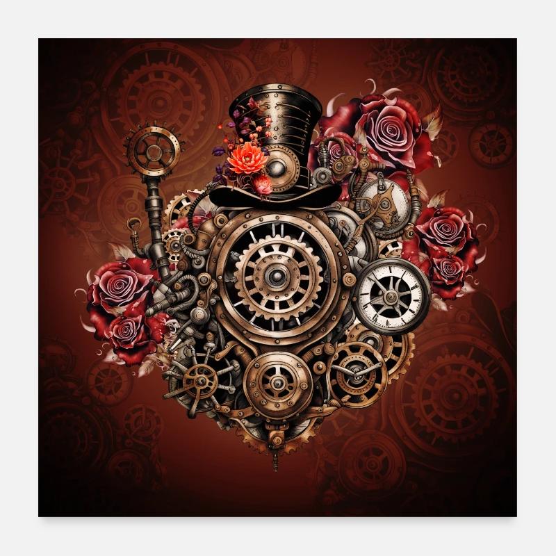 Wonderful Steampunk design Poster 24" x 24" (60x60 cm)