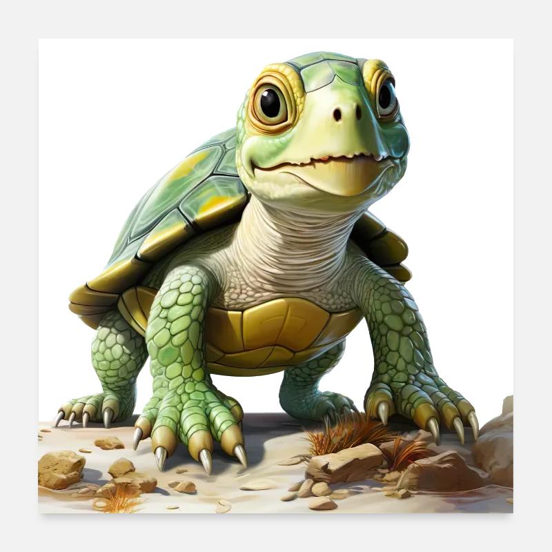 Turtles are adaptable Poster 24" x 24" (60x60 cm)