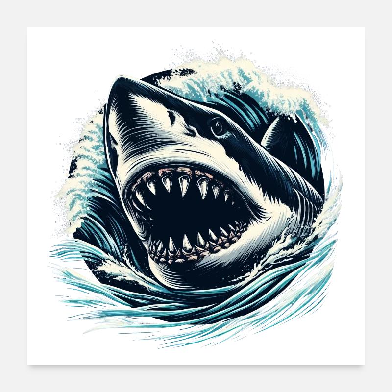 Maneater Poster 24" x 24" (60x60 cm)