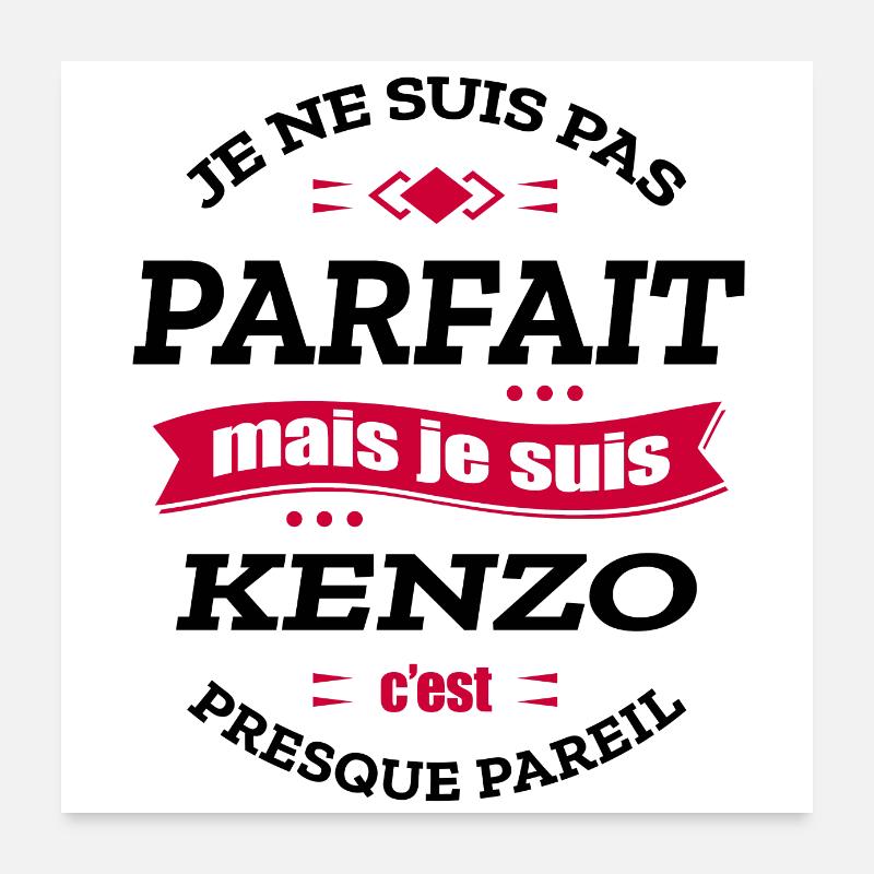 KENZO PARFAIT - PRENOM KENZO Poster 60 x 60 cm