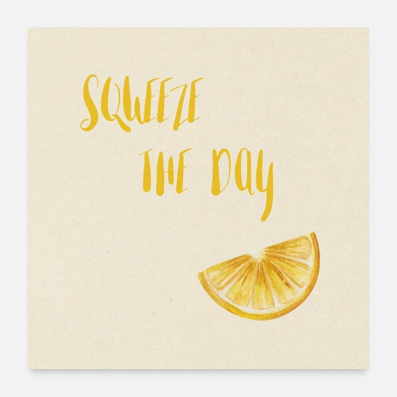 Presser le citron du jour Poster 60 x 60 cm