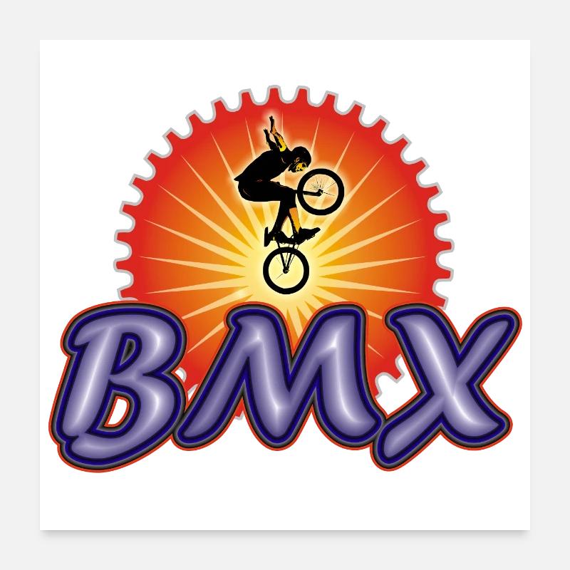 BMX Rad Stunt Poster 60x60 cm