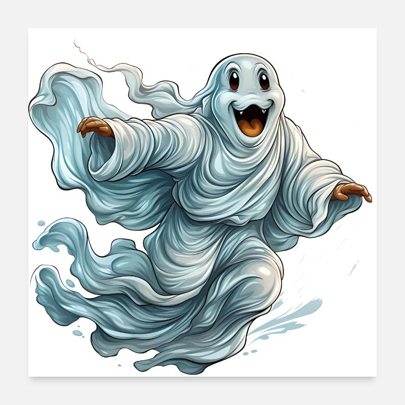 Guter Geist, oder böser Geist? Poster 60x60 cm