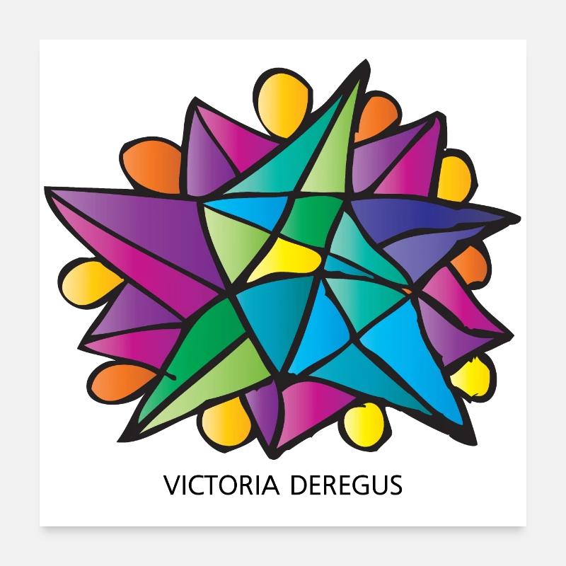 Étoile de Noël par Victoria Deregus 02 Poster 60 x 60 cm