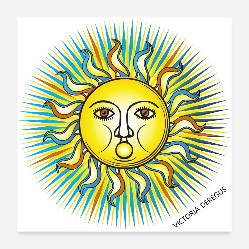 Wintersonnenwende 04 Poster 60x60 cm