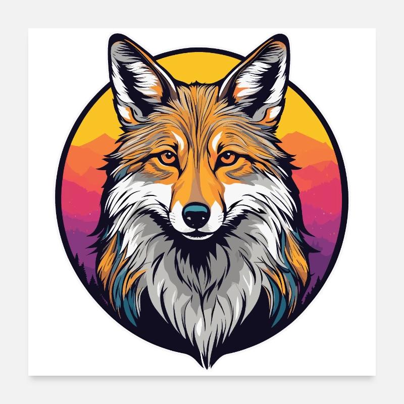 Jackal Poster 24" x 24" (60x60 cm)