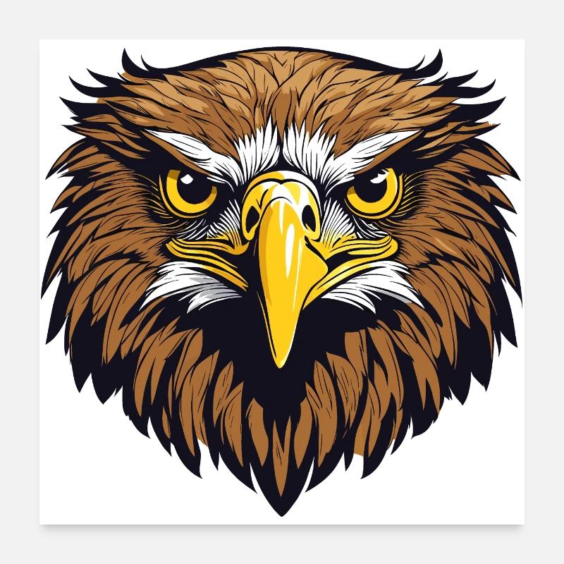 Steinadler Poster 60x60 cm