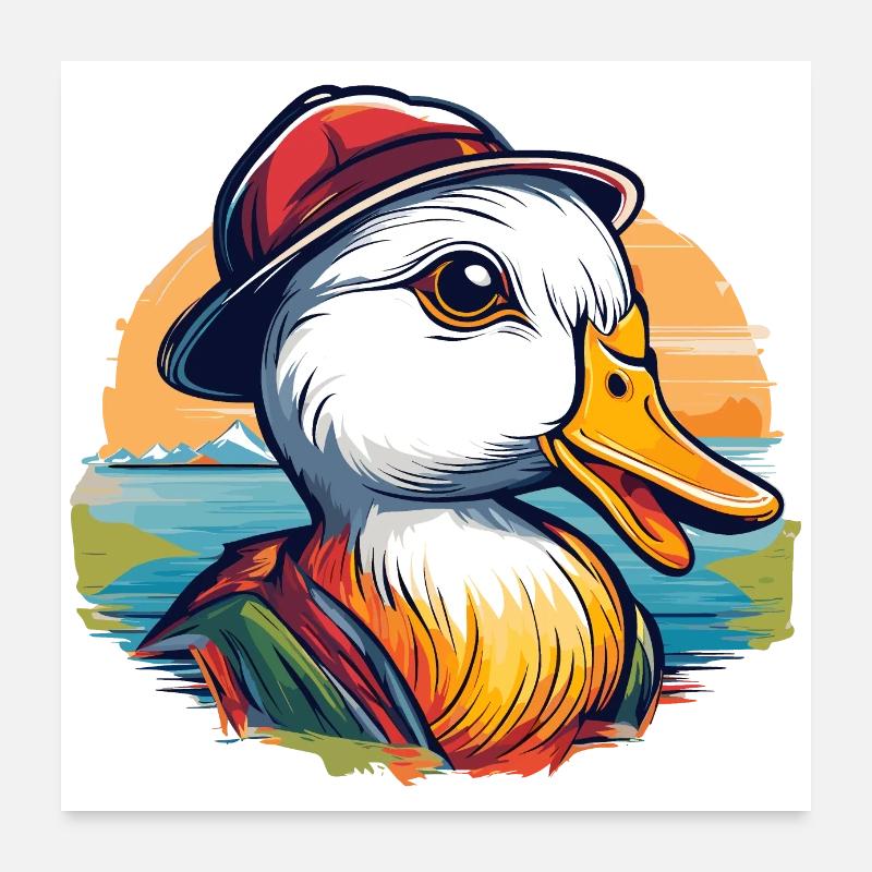 Duck Poster 24" x 24" (60x60 cm)