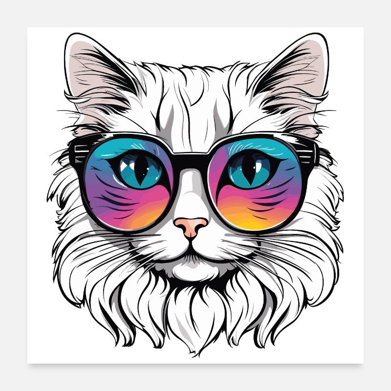 Cat Poster 24" x 24" (60x60 cm)