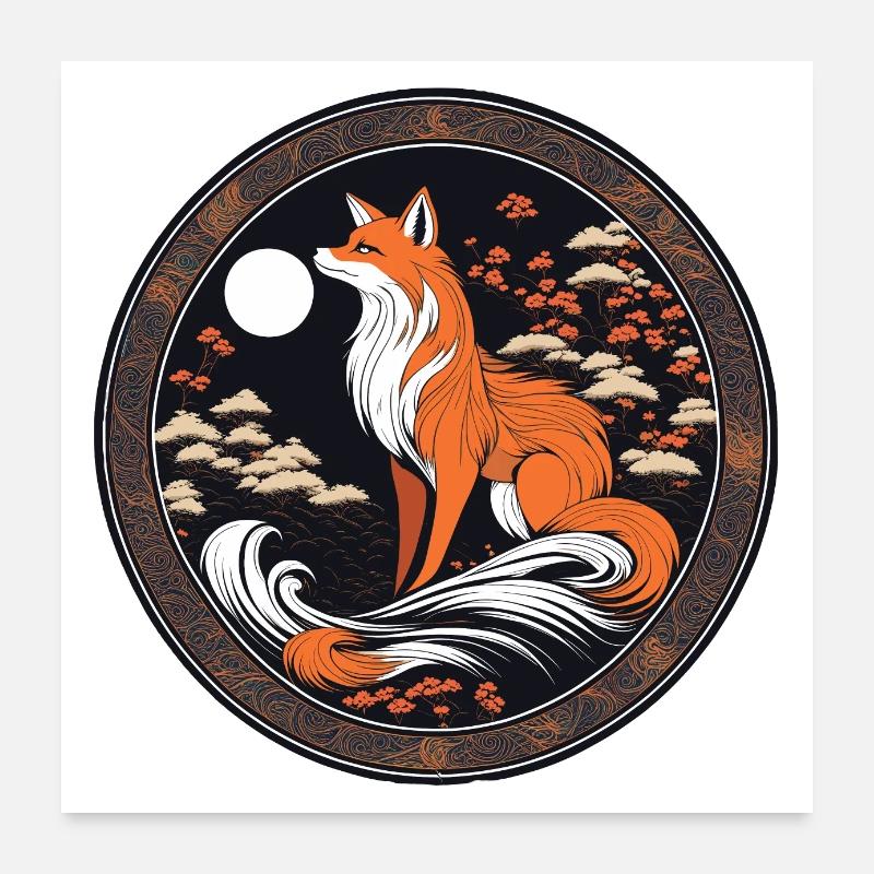 The Fox Poster 24" x 24" (60x60 cm)