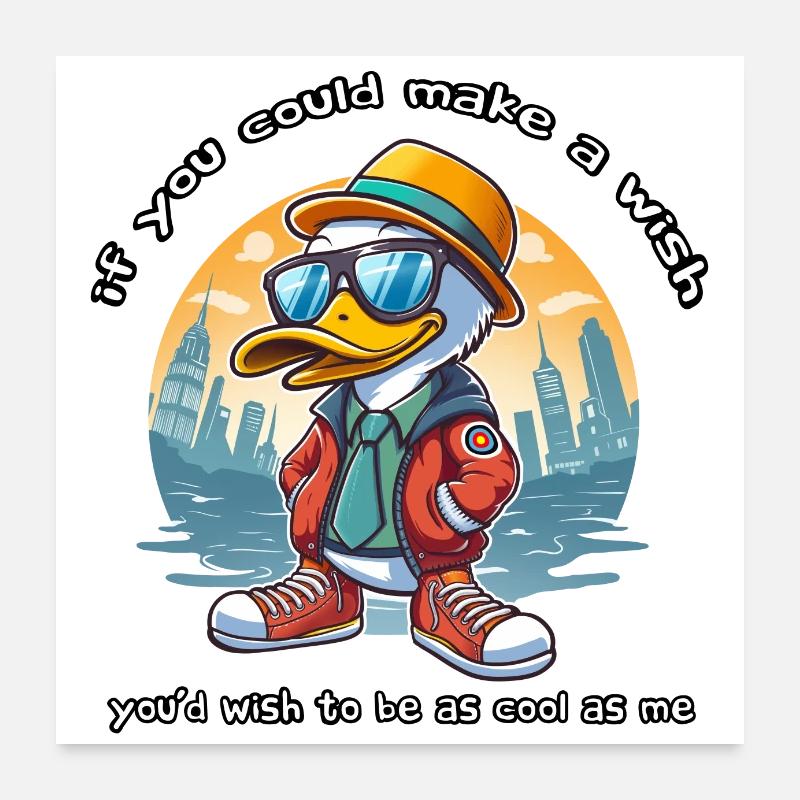 Chulo Duck Poster 24" x 24" (60x60 cm)
