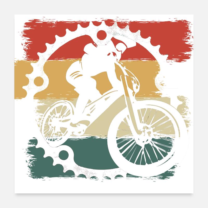 Vélo vintage Poster 60 x 60 cm