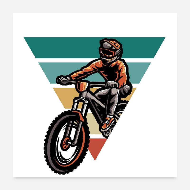 Vintage Bike - Retro Gift Idea Poster 24" x 24" (60x60 cm)