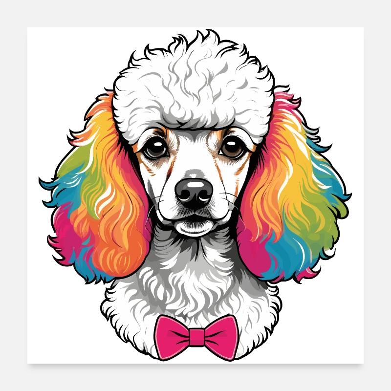 Poodle Poster 24" x 24" (60x60 cm)