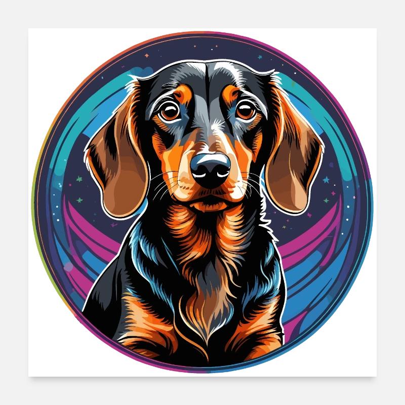 Dachshund Poster 24" x 24" (60x60 cm)