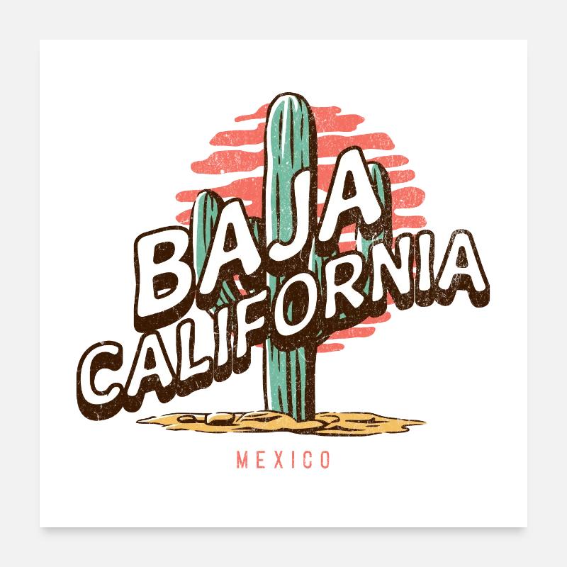 Baja Breeze Adventure Poster 24" x 24" (60x60 cm)