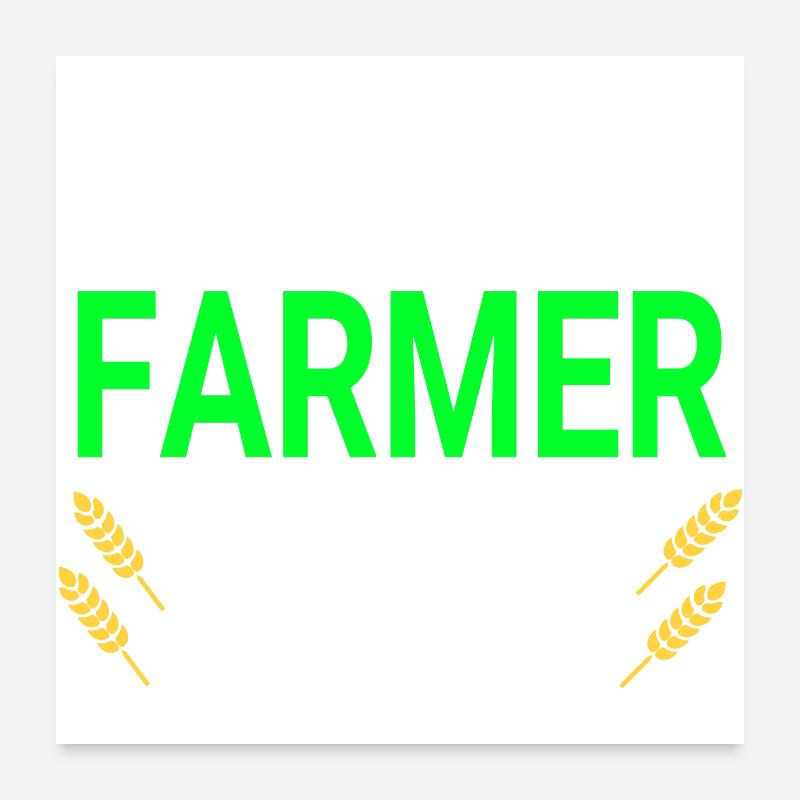 Farmer Poster 24" x 24" (60x60 cm)