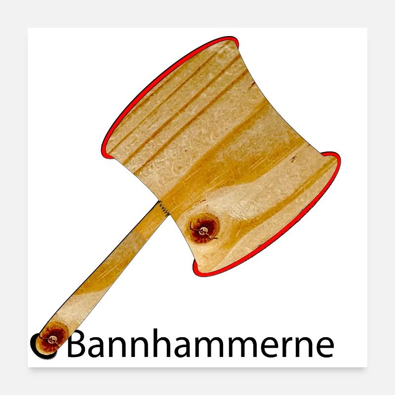 Bannhammer Édition 2000 Poster 60 x 60 cm