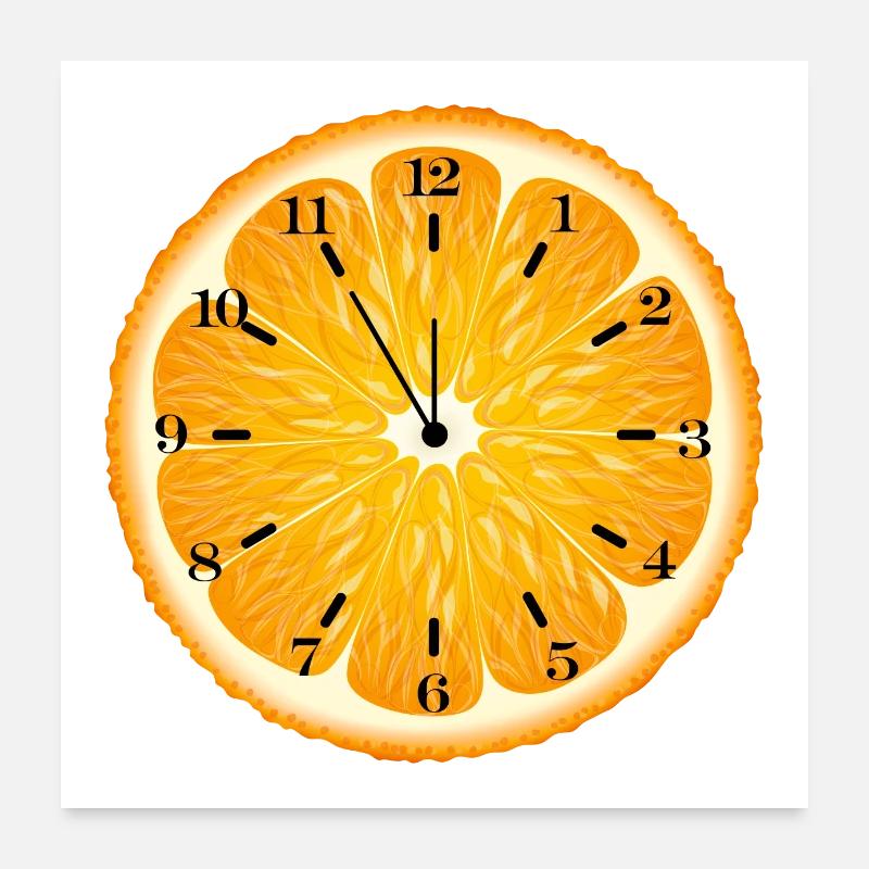 C’est l’heure de l’orange Poster 60 x 60 cm
