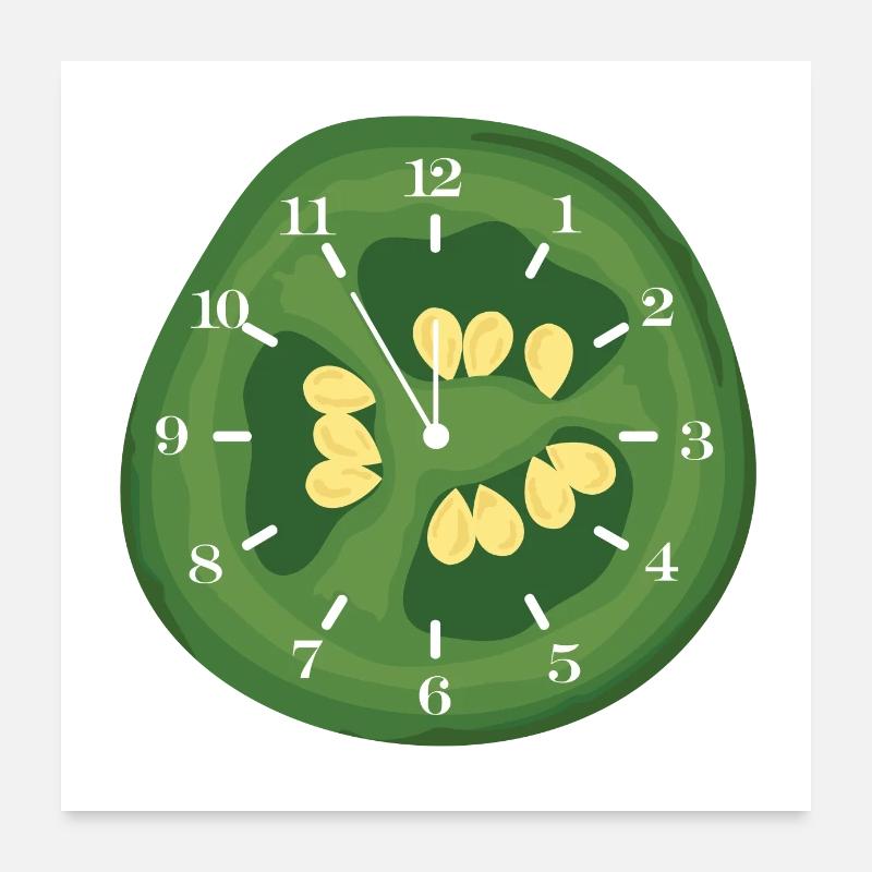 C’est l’heure du poivron Poster 60 x 60 cm