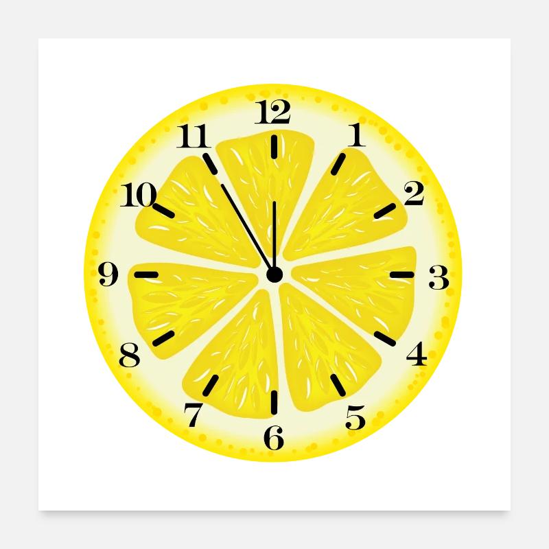 C’est l’heure du citron Poster 60 x 60 cm