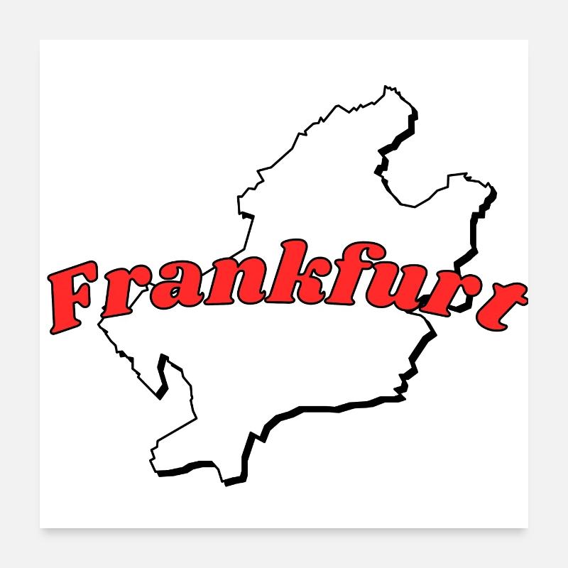 Frankfurt Poster 60x60 cm