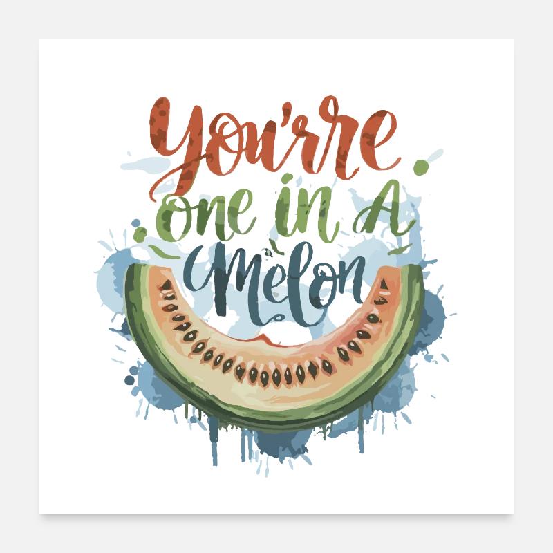 Whimsical Watermelon Dream Poster 60 x 60 cm