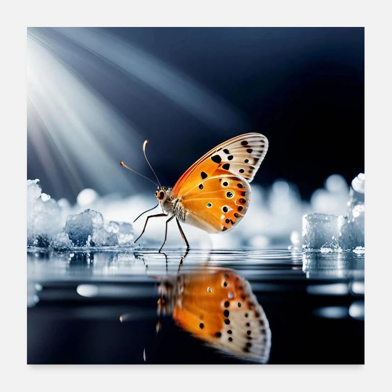 Butterfly Poster 24" x 24" (60x60 cm)