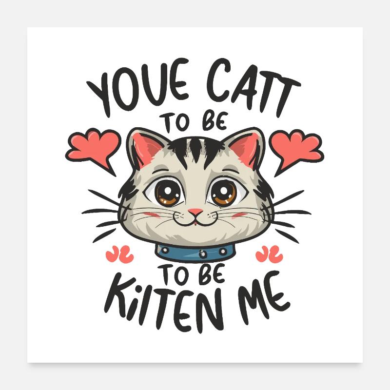 Comic Whisker Whimsy Poster 24" x 24" (60x60 cm)