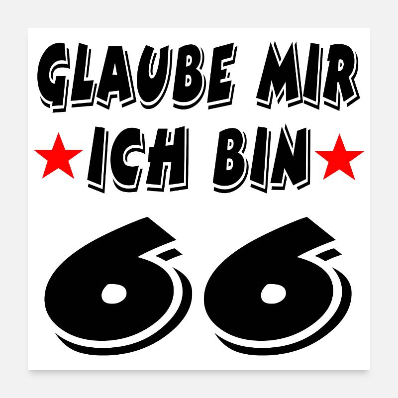 Geburtstag Poster 60x60 cm