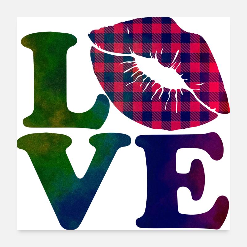 Aimez-moi la Saint-Valentin Joyeux Valentin Saint-Valentin Poster 60 x 60 cm