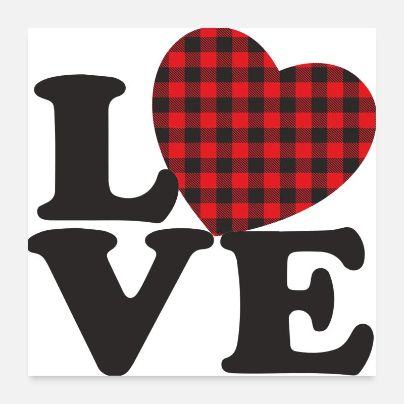 Aimez-moi la Saint-Valentin Joyeux Valentin Saint-Valentin Poster 60 x 60 cm