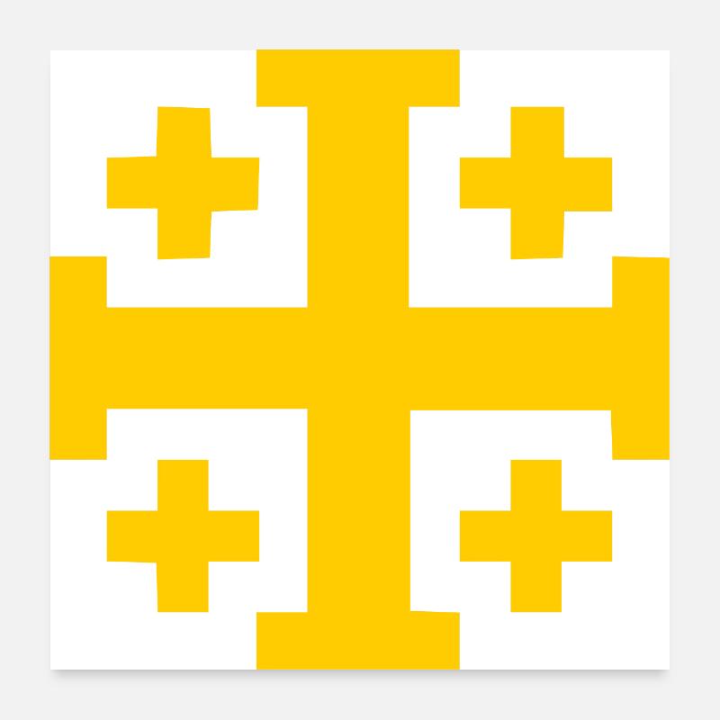 Croix de Jérusalem Croix de Jérusalem Poster 60 x 60 cm