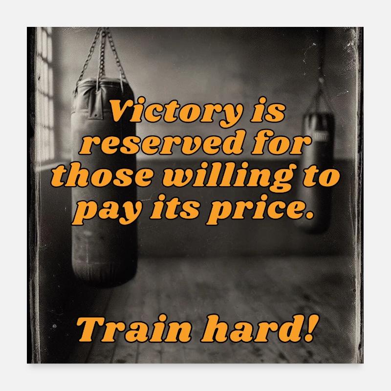 Preis des Sieges: Der Ruf zum Training Poster 60x60 cm