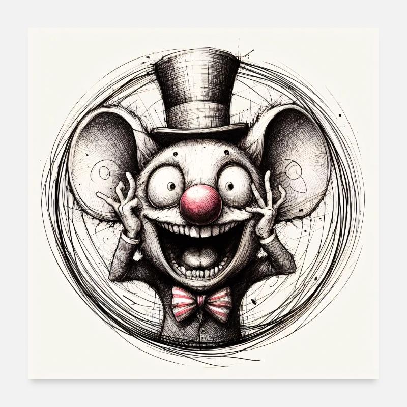 MouseHat poster Poster 24" x 24" (60x60 cm)